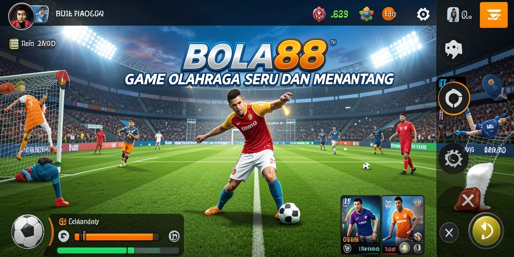 Antarmuka menarik dan gameplay olahraga yang seru dari BOLA88.