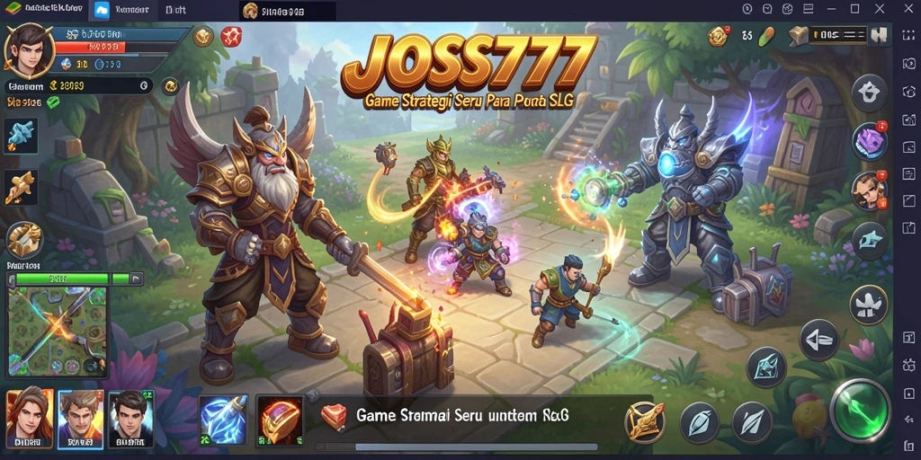 Tampilan gameplay seru di JOSS777 dengan strategi SLG yang mendebarkan.