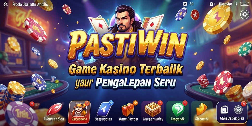 Tampilan menarik dari gameplay Kasino di PASTIWIN.